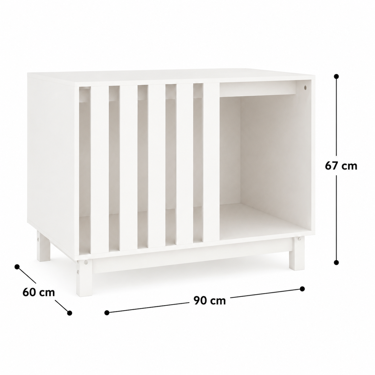 The Nordic Haven – Solid Pine Indoor Dog Kennel